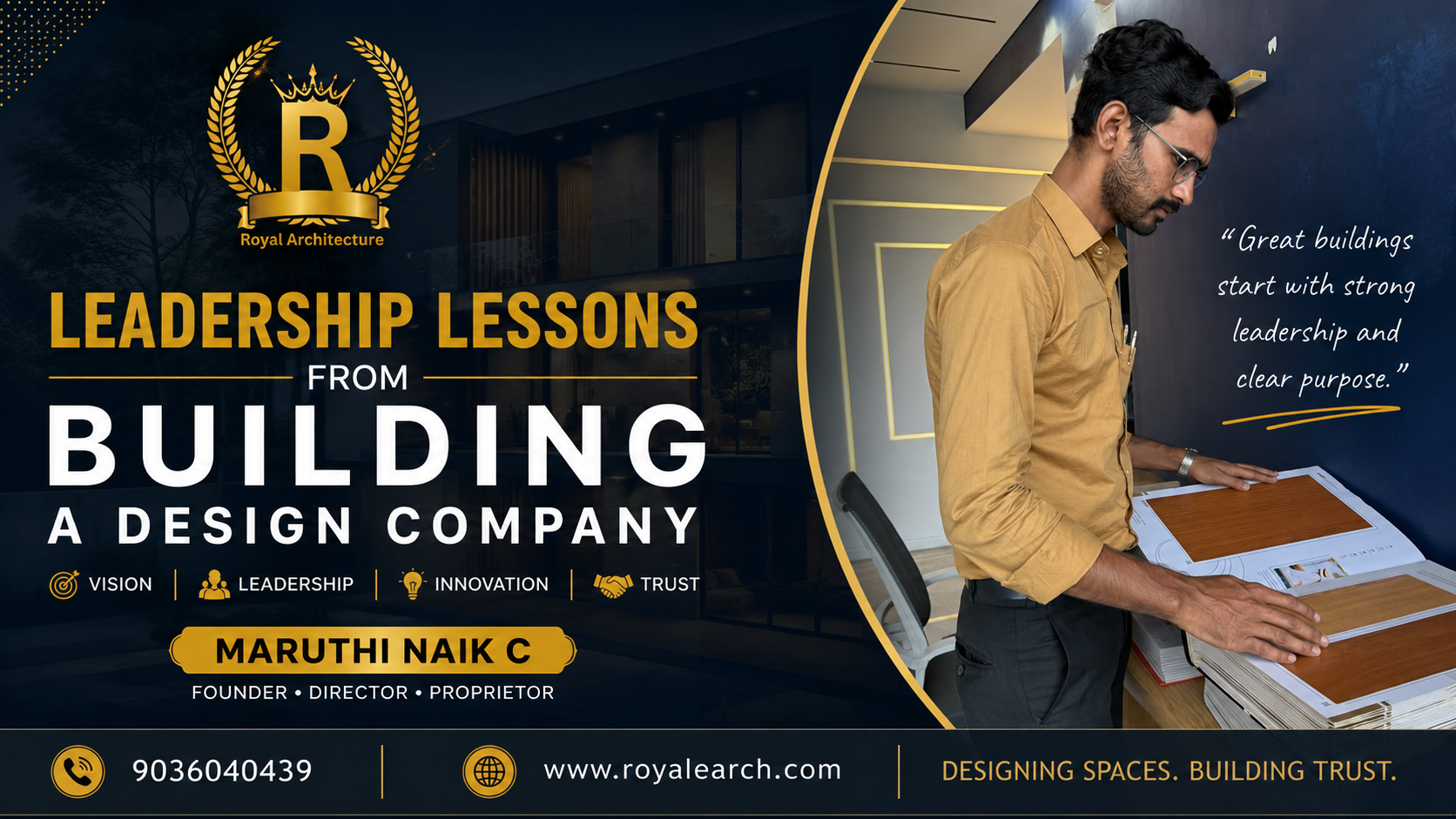 Maruthi Naik C | Founder of Royal Architecture Bangalore | Home Renovation Expert