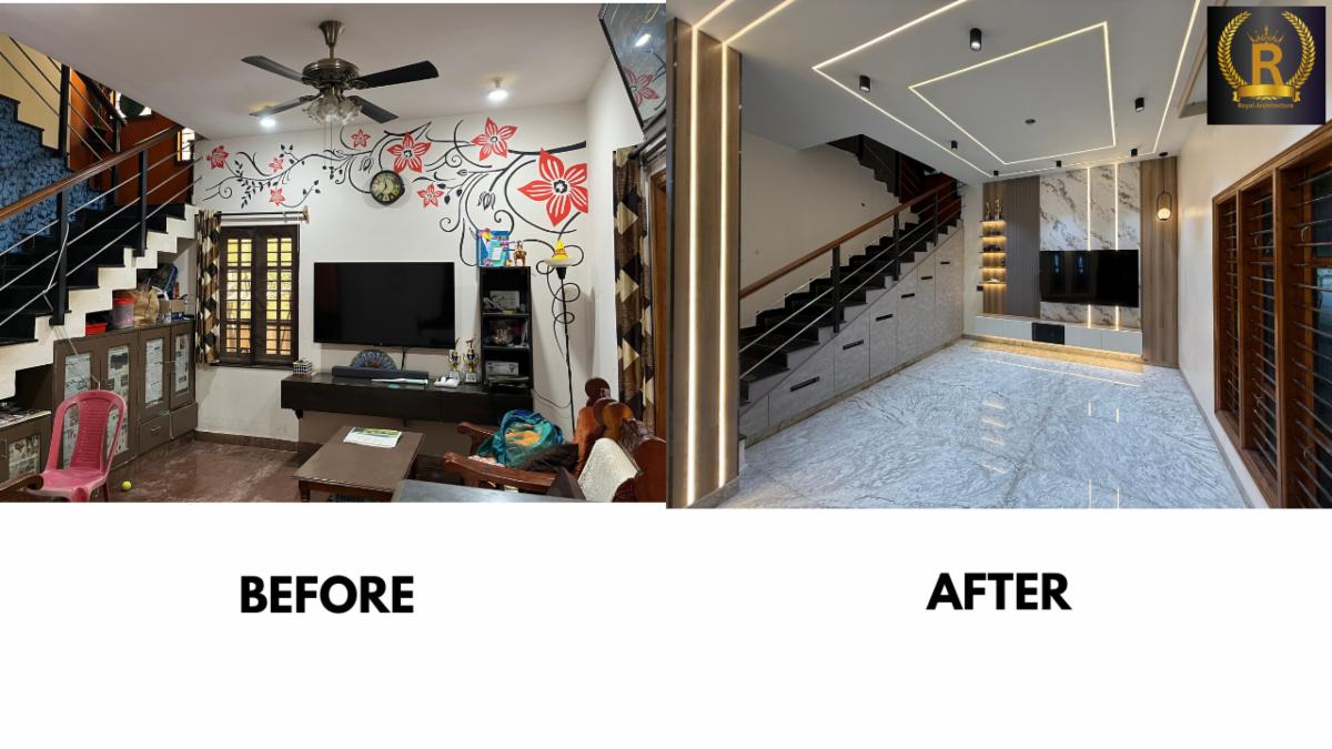 Old House Renovation in Bangalore | Living Area Renovation 