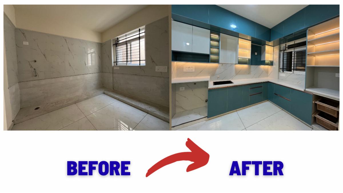 Old Home Renovation & Kitchen Renovation in Bangalore | Before & After Transformation by Royal Architecture